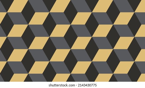 Isometric Hexagonal Pattern Background. Design Perfect For Fabric, Clothing, Print