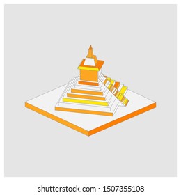 isometric history of ancient temples
