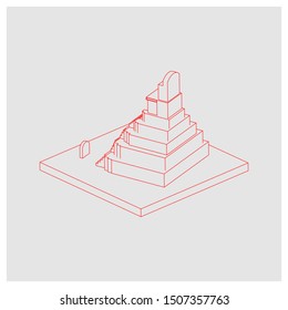 isometric history of ancient temples
