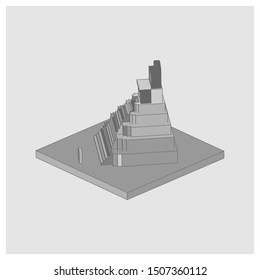 isometric history of ancient temples