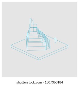 isometric history of ancient temples