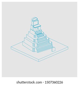 isometric history of ancient temples