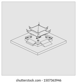 isometric history of ancient temples