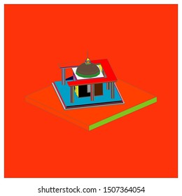 isometric history of ancient temples