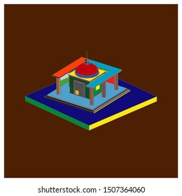 isometric history of ancient temples