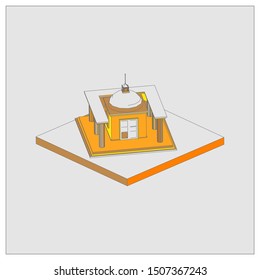 isometric history of ancient temples