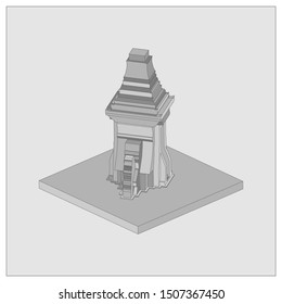 isometric history of ancient temples