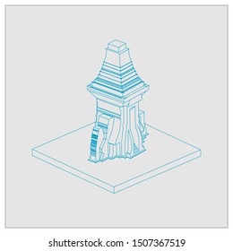 isometric history of ancient temples