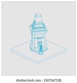 isometric history of ancient temples