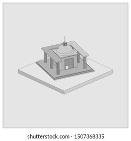 isometric history of ancient temples