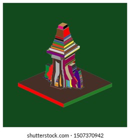 isometric history of ancient temples