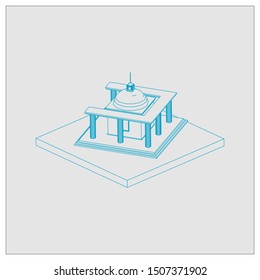 isometric history of ancient temples