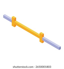 Isometric horizontal bar for gymnastics or calisthenics workouts