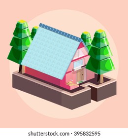 isometric house