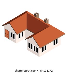 Isometric house/ building vector.