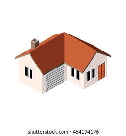 Isometric house/ building vector.