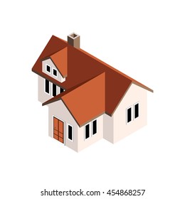 Isometric house/ building vector.