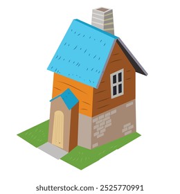 Isometric House for illustration and Game Assets