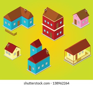 isometric houses