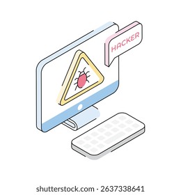 An isometric icon clearly showing a system bug error