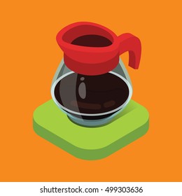 isometric icon. coffee