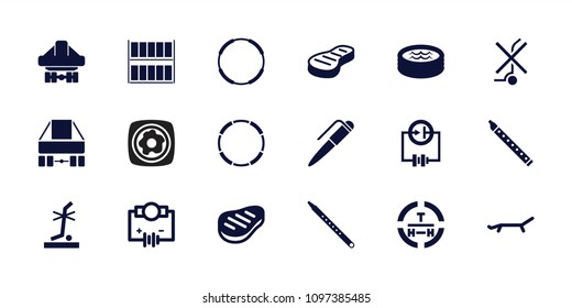 Isometric icon. collection of 18 isometric filled icons such as electricity, no standing nearby, cargo plane back view. editable isometric icons for web and mobile.