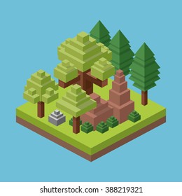 Isometric icon design 