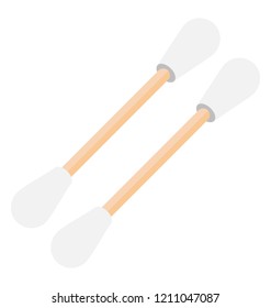 
isometric icon design of cotton buds
