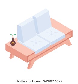 Here�s an isometric icon of double seater