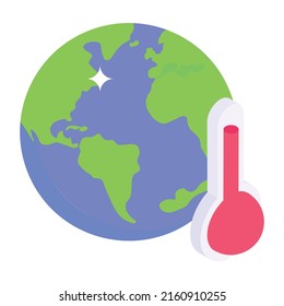 Un icono isométrico de un agua global

