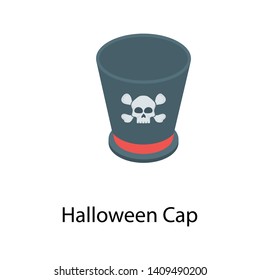 
Isometric icon of Halloween hat 
