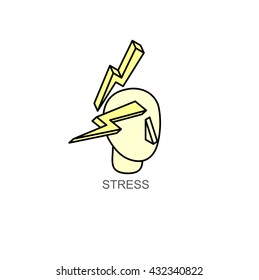 Isometric icon of human brain process, people thinking. Infographic and logo concept