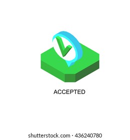 Isometric icon of human brain process, people thinking. Infographic and logo concept