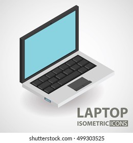 isometric icon. laptop