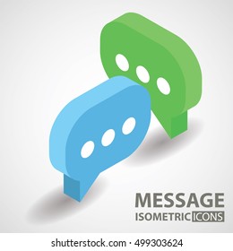 Isometric Icon. Message