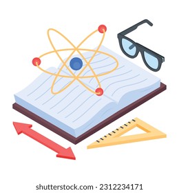 An isometric icon of online research