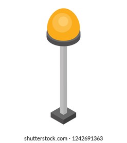 Isometric icon of a park light
