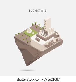 isometric. icon. Set phone design 3d city building social Technology isolated. Vector illustration on a white background. Business.