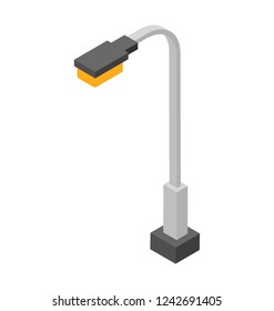 Isometric Icon Of A Street Light