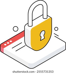 An isometric icon symbolizing secure data processing for both businesses and personal use.