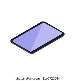 Isometric icon tablet isolated on white background