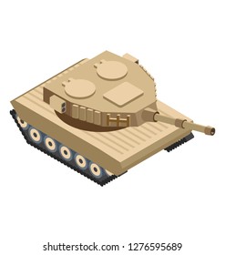 Isometric icon of tanker