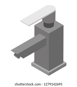 Isometric Icon Of Water Tab