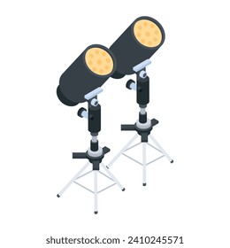 Isometric Icons Depicting Studio Essentials 

