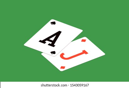 isometric illustration Blackjack in Online casino mobile app. Banner with Twenty-One Banner Online Casino isometric mobile app isolated on green background Blackjack Twenty-One Jackpot isometry poster