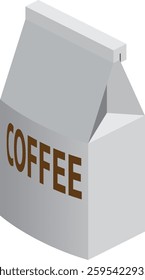 Isometric Illustration of Coffee Sack