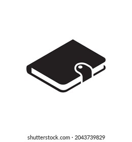 isometric illustration of daily diary journal book vector icon