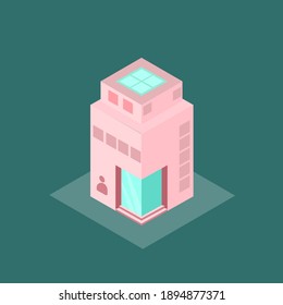 Isometric illustration depicting an office. Great for promoting an office