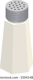 Isometric Illustration of Salt Shaker