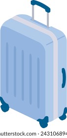 Isometric illustration of a suitcase